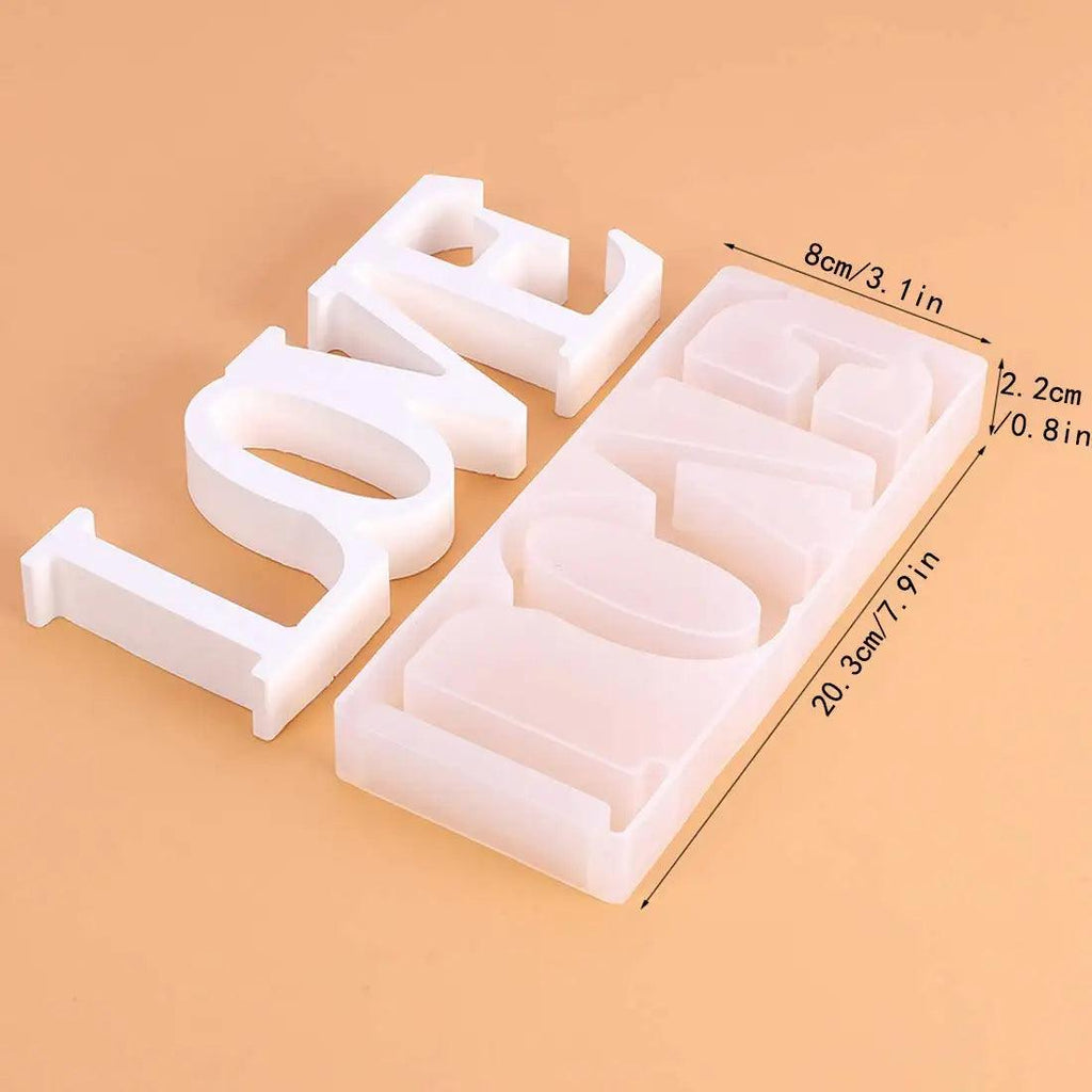 Valentine's Day Romantic Love Decorative Ornaments Mold High Quality Epoxy Resin Crafts Mold Handmade Gift Making Silicone Mould