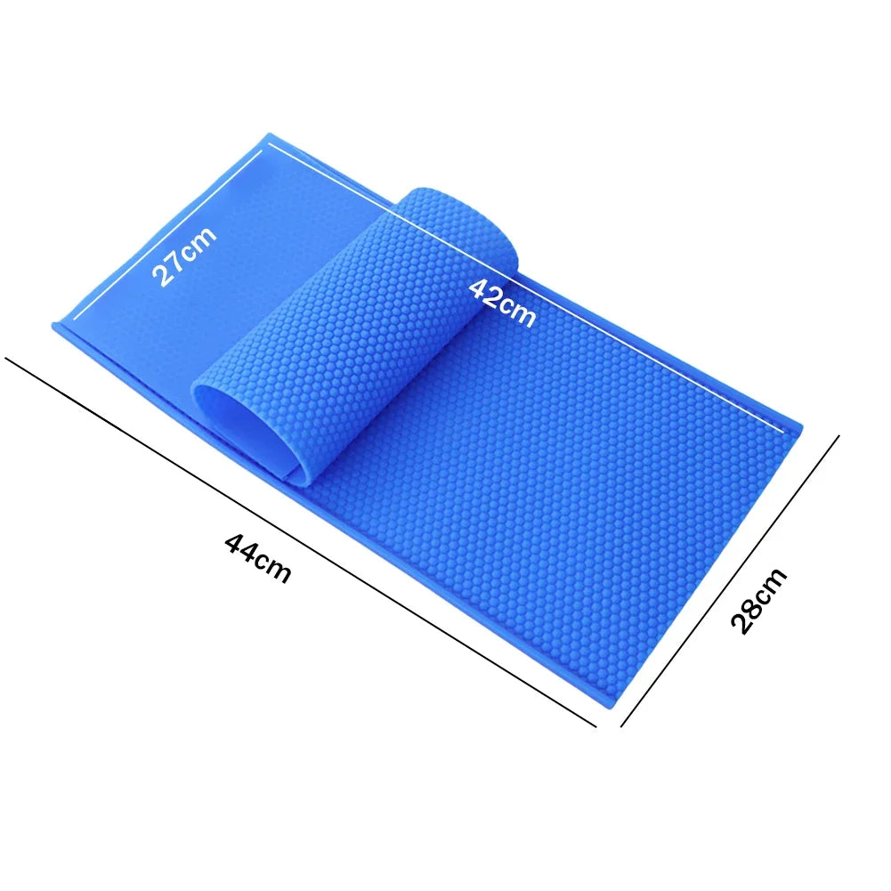 2pcs Beewax Foundation Sheet Mould Soft Silicone Beewax Foundation Machine Reusable Lightweight Practical Beekeeping Equipment