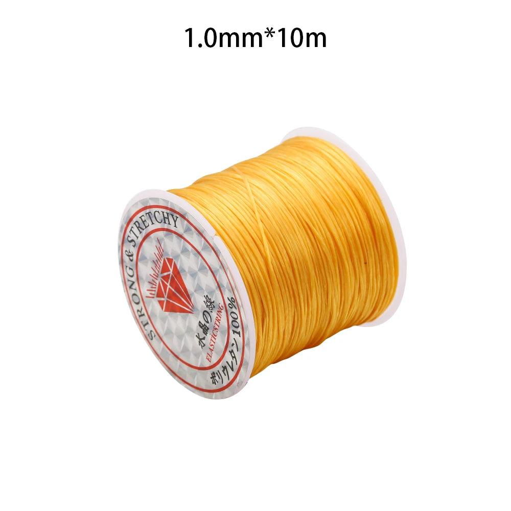 0.5-1.0mm Elastic Cord Beading Thread Stretch String Fibre Crafting Line For Jewelry Making DIY Seed Beads Pony Beads Bracelets