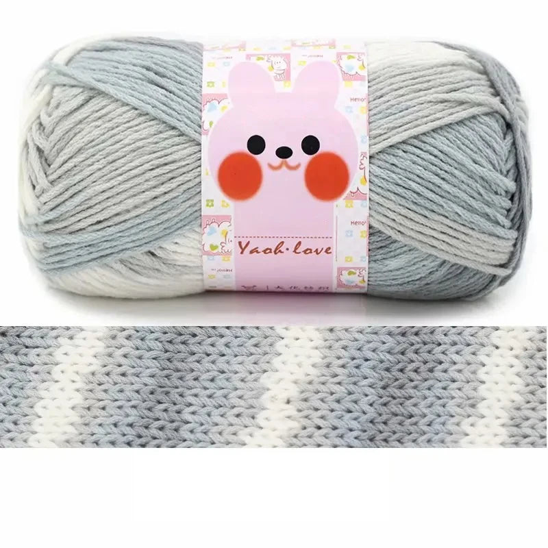 Milk Cotton Thick Yarn 170M Roll 100G For Hand Knitting