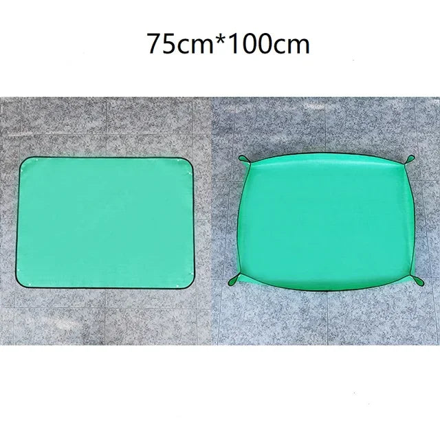 Thickened Waterproof Mats Garden Soil Change Mats Gardening Tools Plant Flower Pot Reusable Transplanting Change Pot Plant Mats