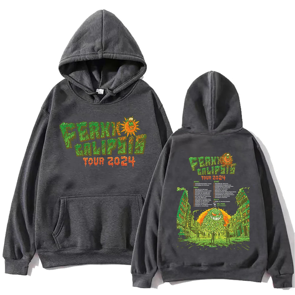 Ferxxocalipsis World Tour 2024 Hoodie Man Woman Feid Ferxxo Long Sleeve Streetwear Harajuku Fans Gift Pullover Tops