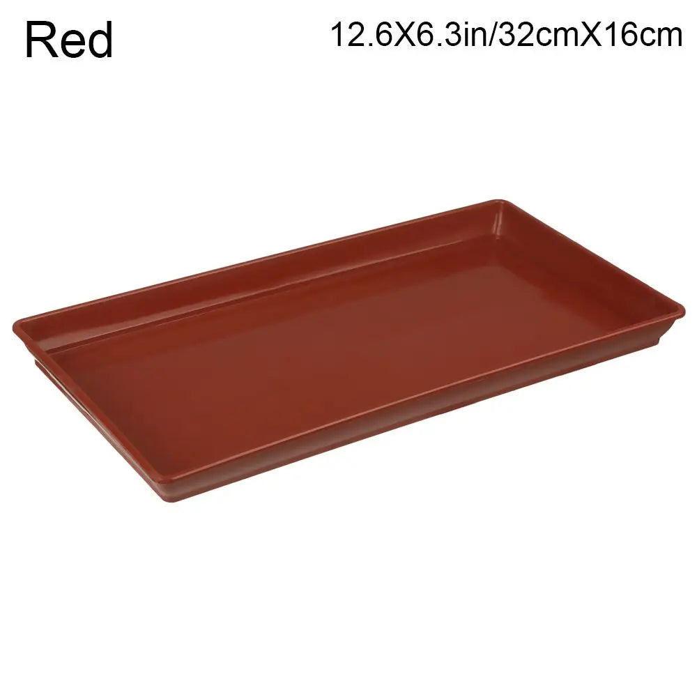 1PC Plastic Heavy Duty Rectangle Flower Pot Indoor Outdoor Plant Saucer Drip Trays Plastic Tray Saucers