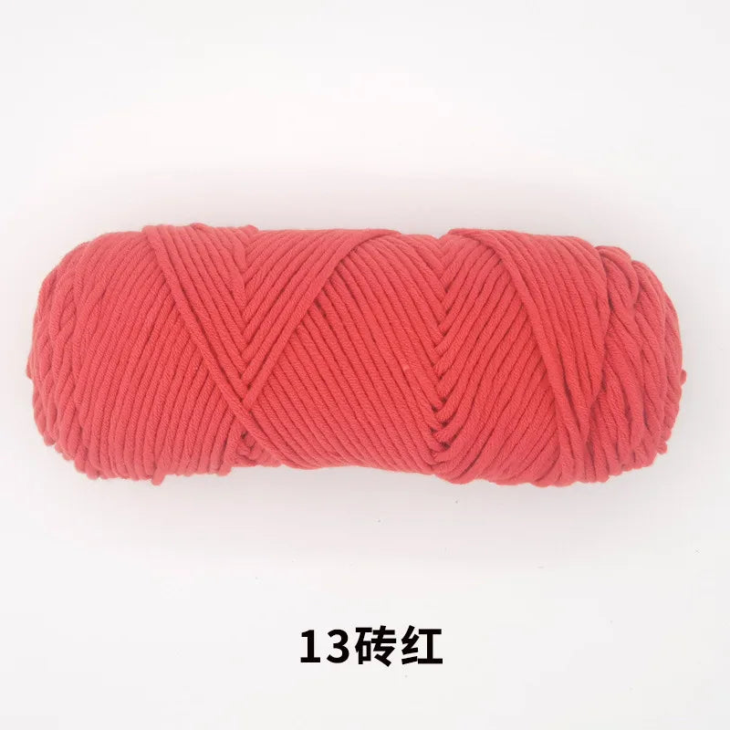 Milk Cotton Yarn 8 Ply Acrylic Crochet For Amigurumi Doll