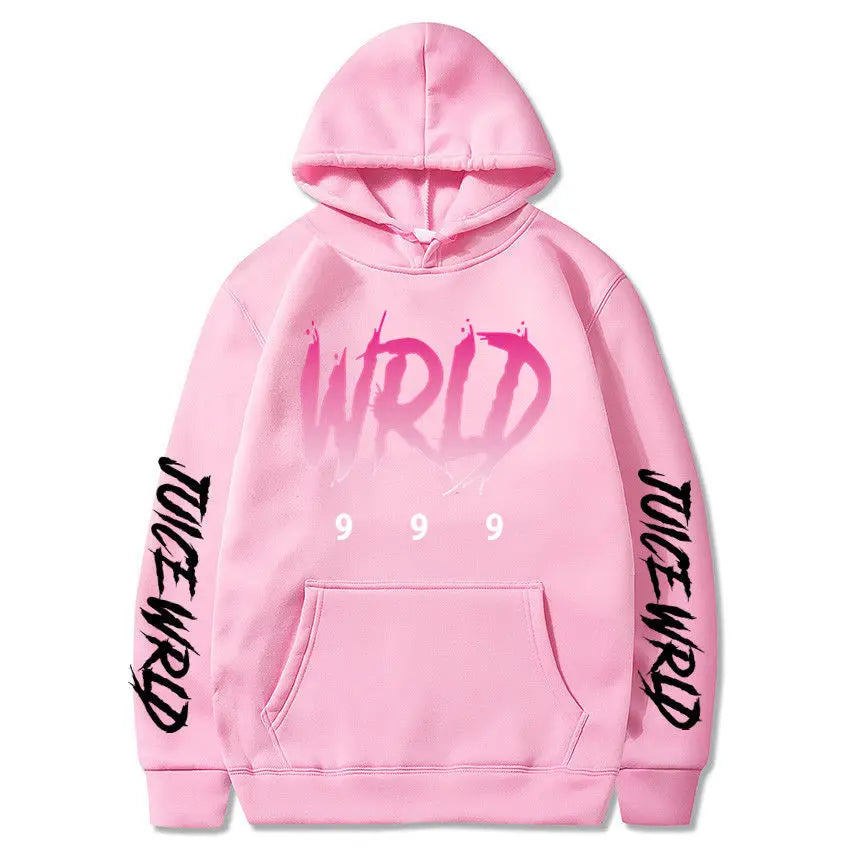 Rapper Juice Wrld 999 Letter Printed Hoodie Y2k Women's Casual Fashion Sportswear Autumn/Winter Hoodie Men's Women's Clothing