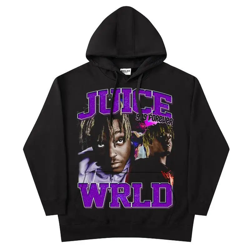 Rapper Juice Wrld 999 Letter Printed Hoodie Y2k Women's Casual Fashion Sportswear Autumn/Winter Hoodie Men's Women's Clothing