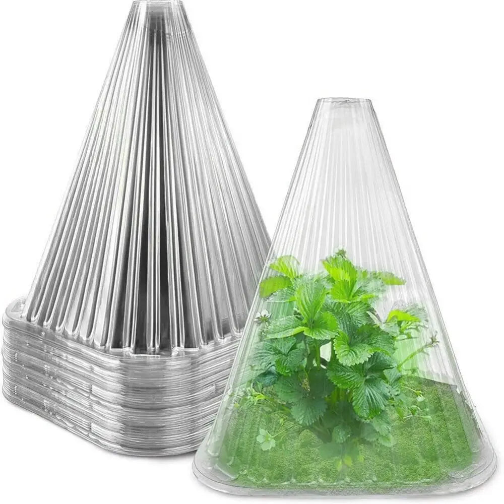 10PCS Reusable Plant Cloche Plant hat for Protection Against Birds Frost and Snail Damage Protection Hood Hats