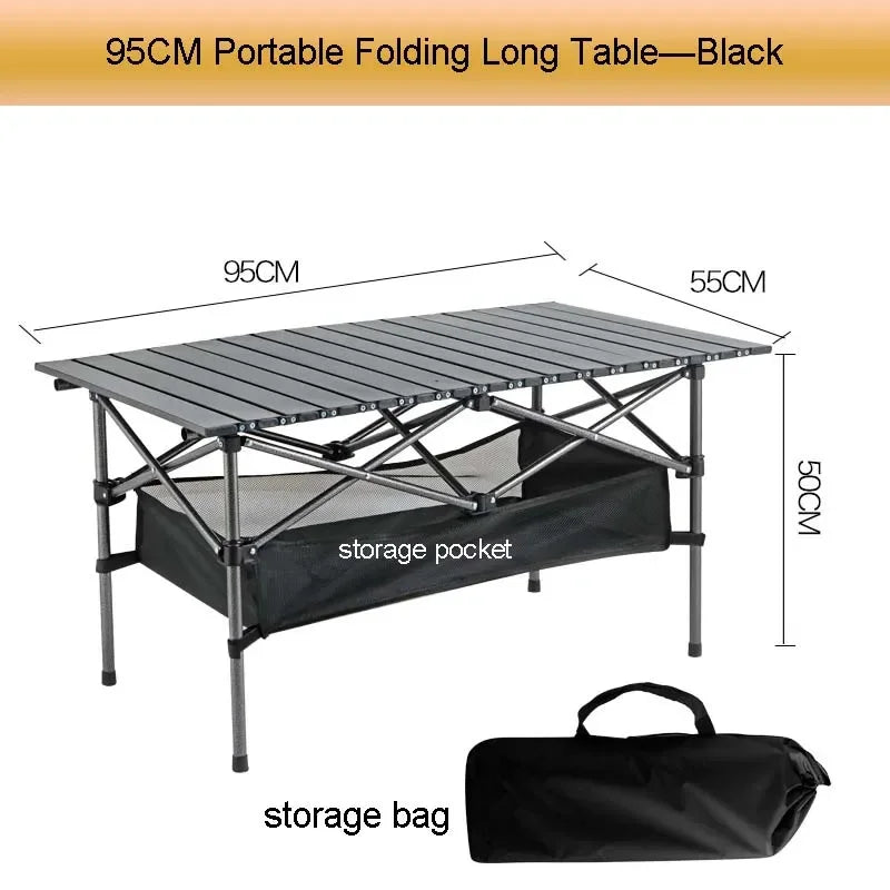 Lifting Table Outdoor Folding Table And Chair High-end Chicken Rolls Table Picnic Cake Table Camping Barbecue Table Beach Table