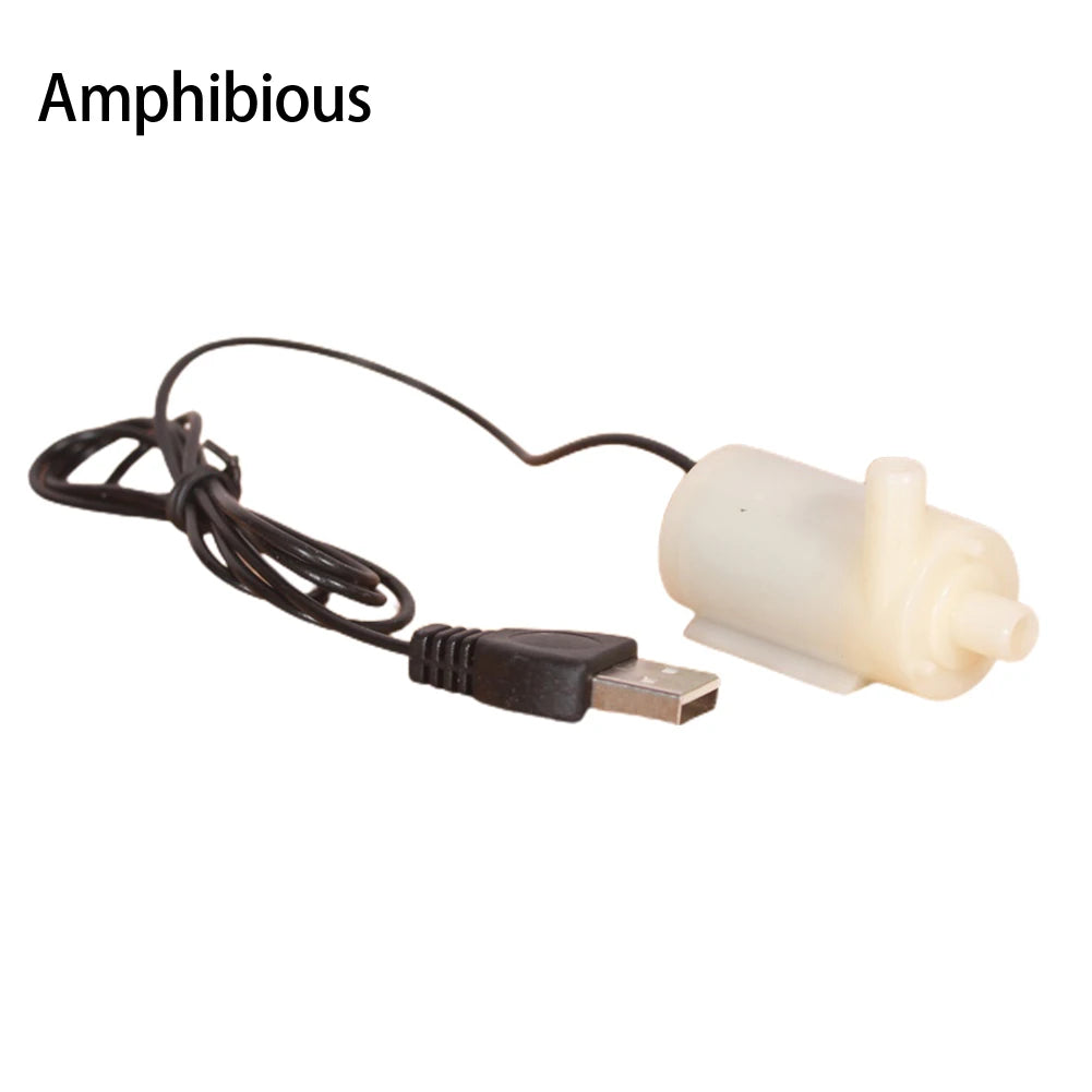 USB Water Pump Mini USB 0 ~ 60 Degree Celsius Anti-corrosive Corrosion-Resistant Electromagnetic USB Submersible Pum Golden