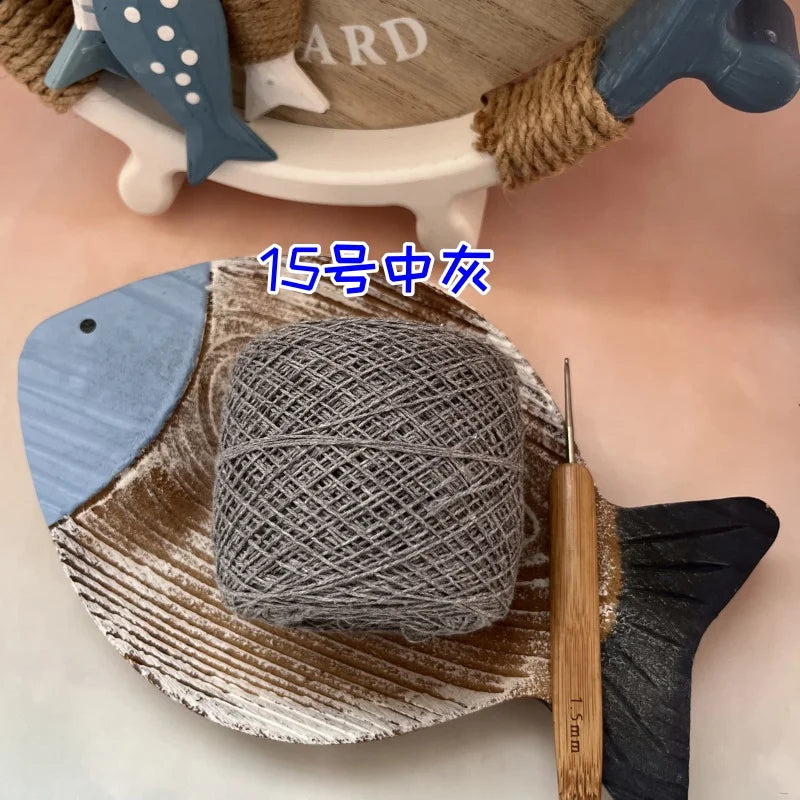 100g 100% Cotton Crocheting Lace Yarn for Hand Knitting and Amigurumi Projects