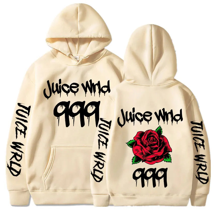 Juice WRLD Hoodies Men Women Hooded Sweatshirts Fashion Hip Hop Casual Pullovers Autumn Boys Girls Black Streetwear Juicewrld