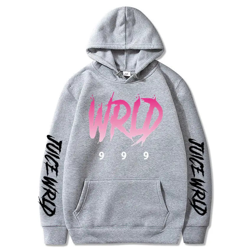 Rapper Juice Wrld 999 Letter Printed Hoodie Y2k Women's Casual Fashion Sportswear Autumn/Winter Hoodie Men's Women's Clothing