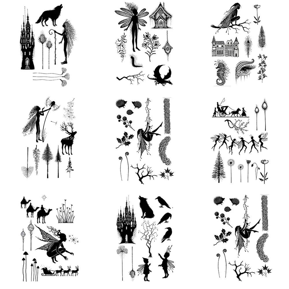New Arrivals Fairies 2024 Fairy Clear Stamps Seal for DIY Scrapbooking Card Rubber Stamp Making Photo Album Handemade Crafts