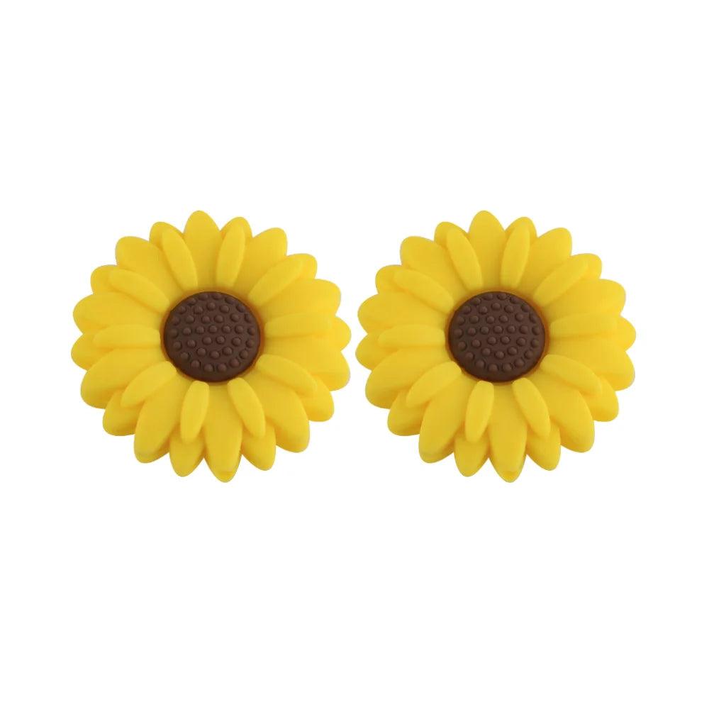 10Pcs 20/30mm Daisy Focal Beads Flower Silicone Bead Uesd For Beaded Pen Keychain Bracelet DIY Jewelry Handmade Accessories