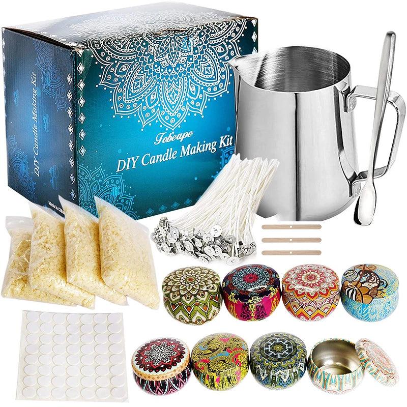 DIY Candle Making Supplies Kit Scented Candle Making Tool Wax Melting Material Kit Handmade Aromatherapy Crafts Christmas Gifts - Winord