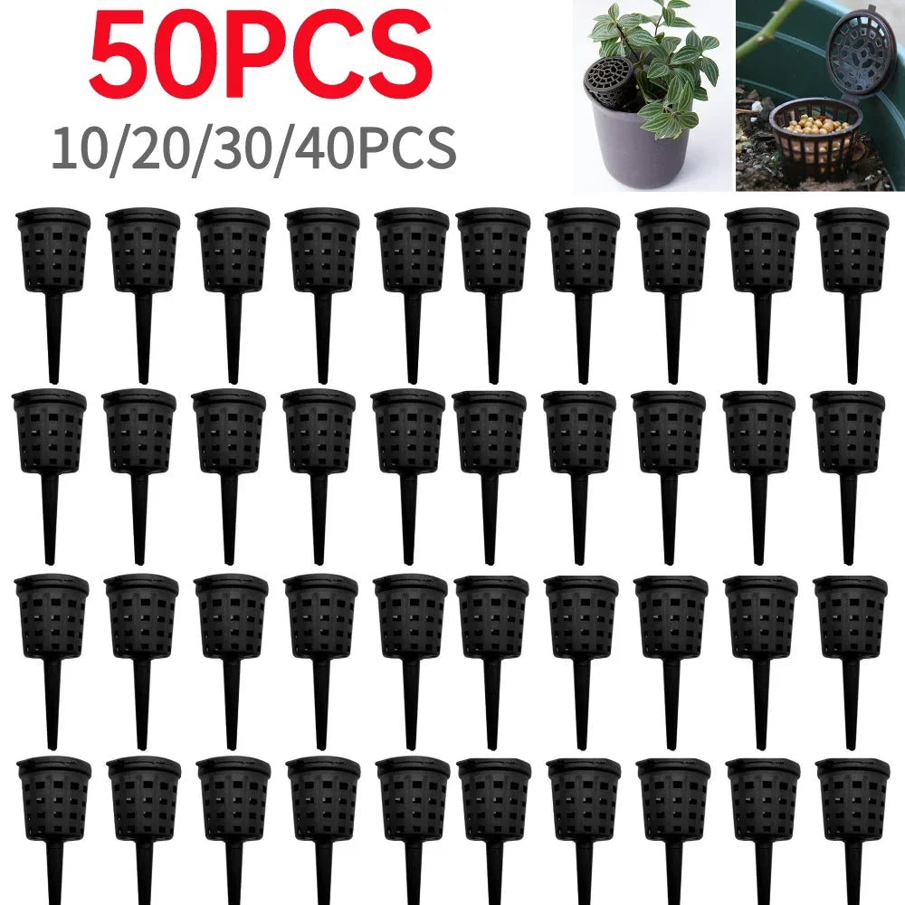 10-50PCS Agriculture Fertilizer Baskets Box Garden Root Nursery Pots Plant Lid Bonsai Fertilizer Container Eco-friendly Tool