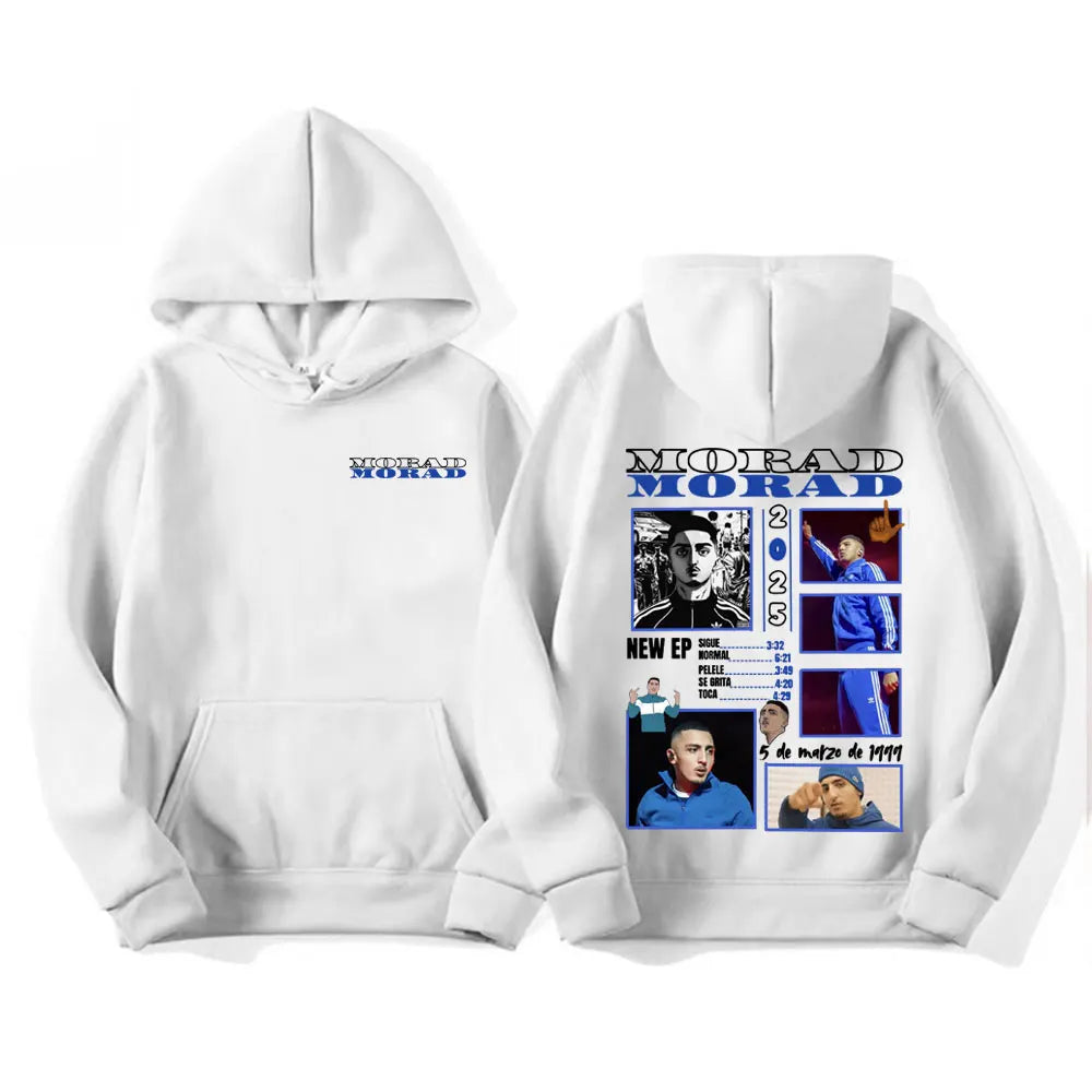 Rapper Morad MDLR 2025 Tour Merch Sweatshirts Men Fashion Hip Hop Pop Music Hoodies Unisex High Quality Casual Hoodie Streetwear