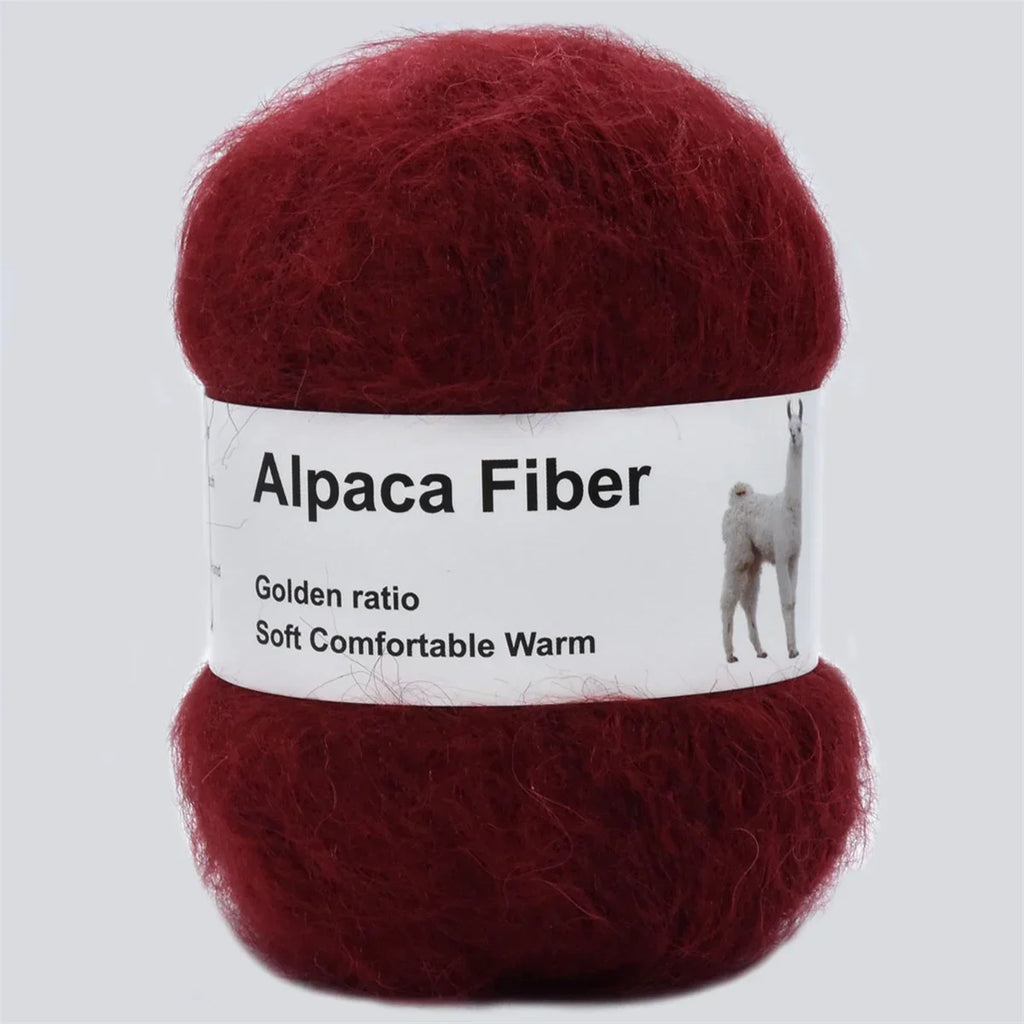 Alpaca Mohair Yarn Plush Thick Crochet Wool For Knitting