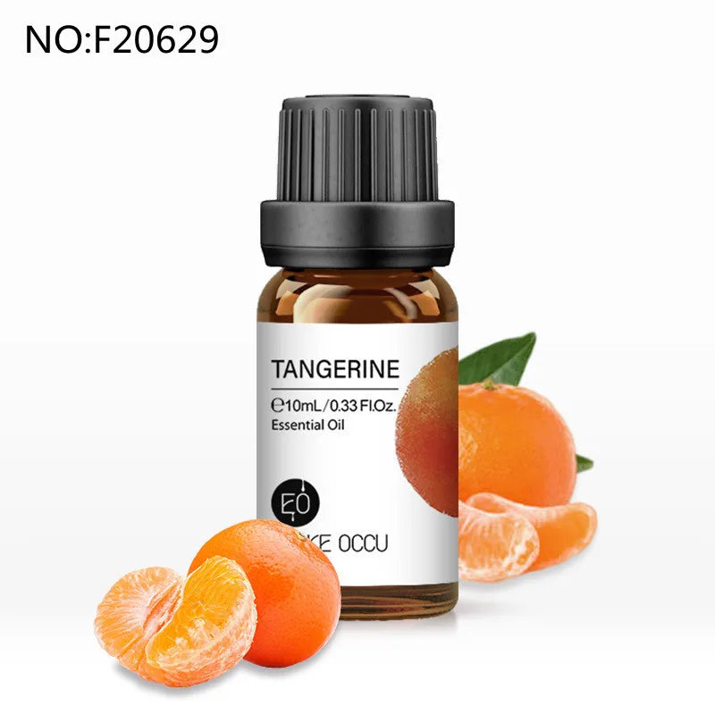 10ml Essential Oil Organic Plant 34 FLAVOR for Diffuser, Humidifier, Massage, Sleep, Bath, Soap,SPA, DIY Scented Candle Perfume