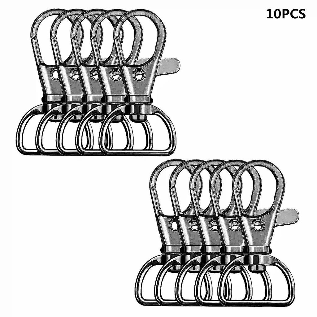 10PCS Swivel Hook Key Chain Clip Hook D-Ring Clip Lanyard Hardware for Keychain Making Lanyard Making Wallet Hardware DIY Crafts