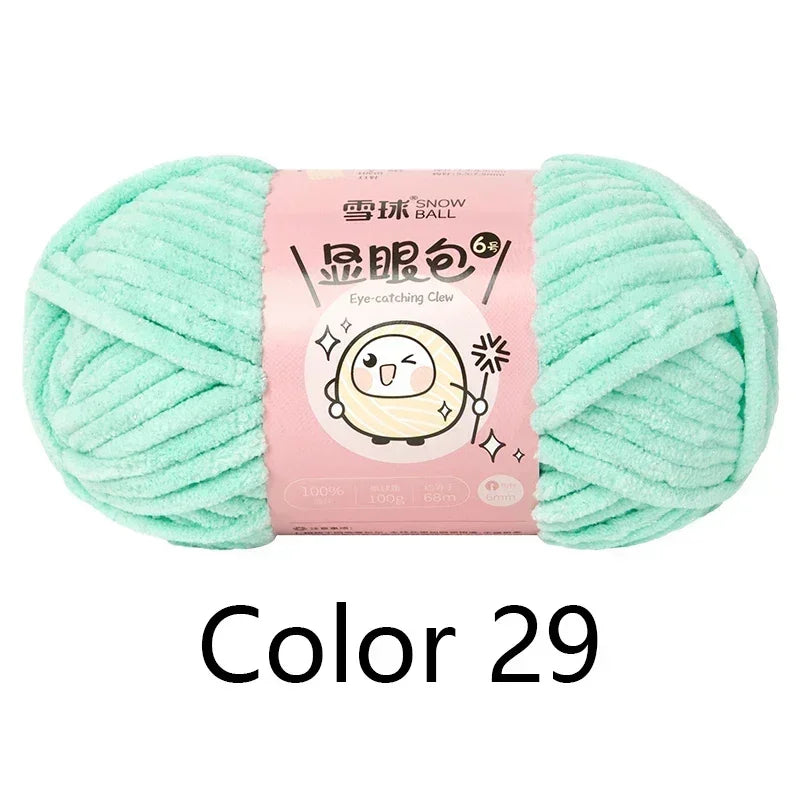 Super Thick Polyester Yarn 100g For Knitting Scarf DIY Craft