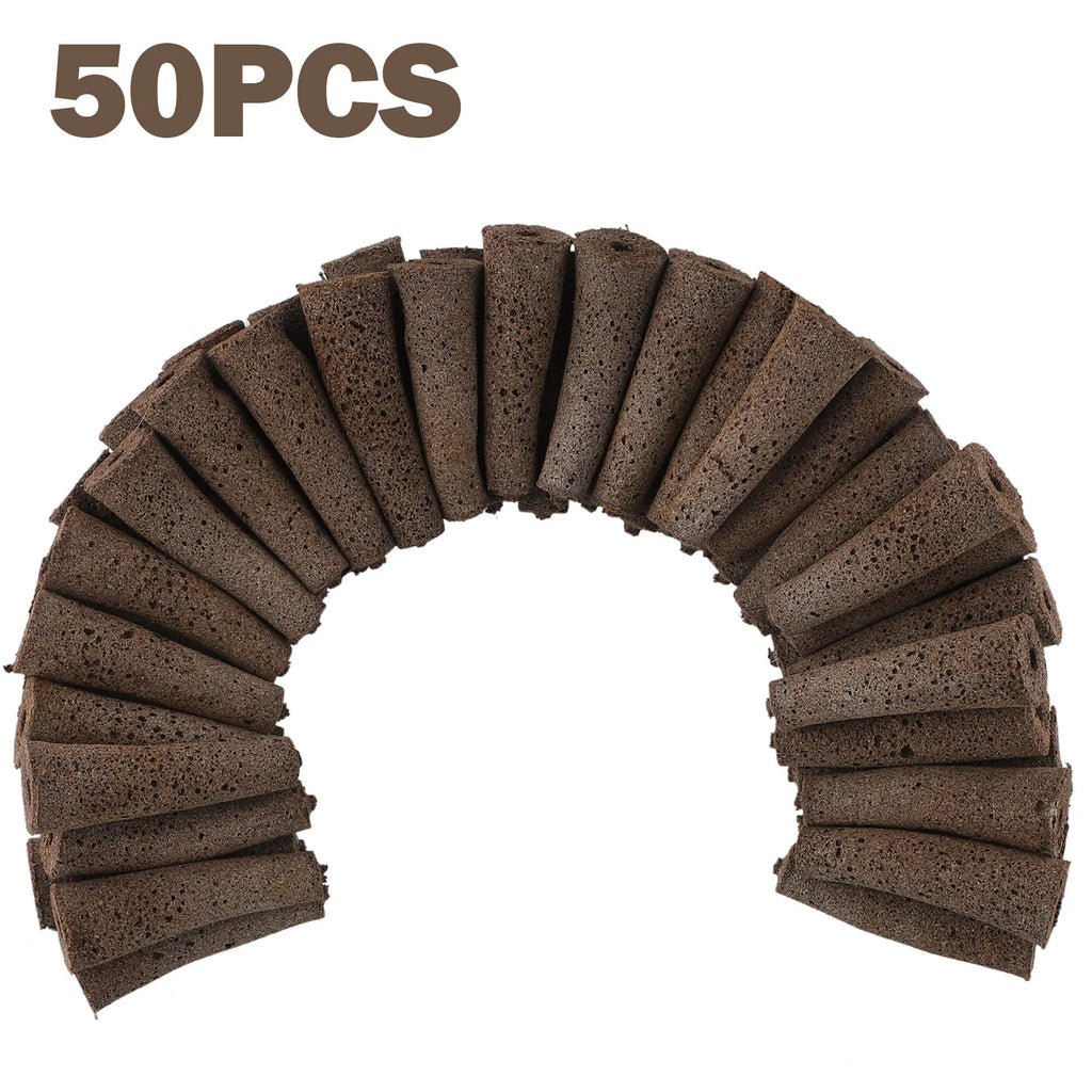 50PCS Grow Sponge Starter Pods Root Growth Sponge Plugs Sphagnum Peat For Hydroponic System Garden Supplies Planting Tools