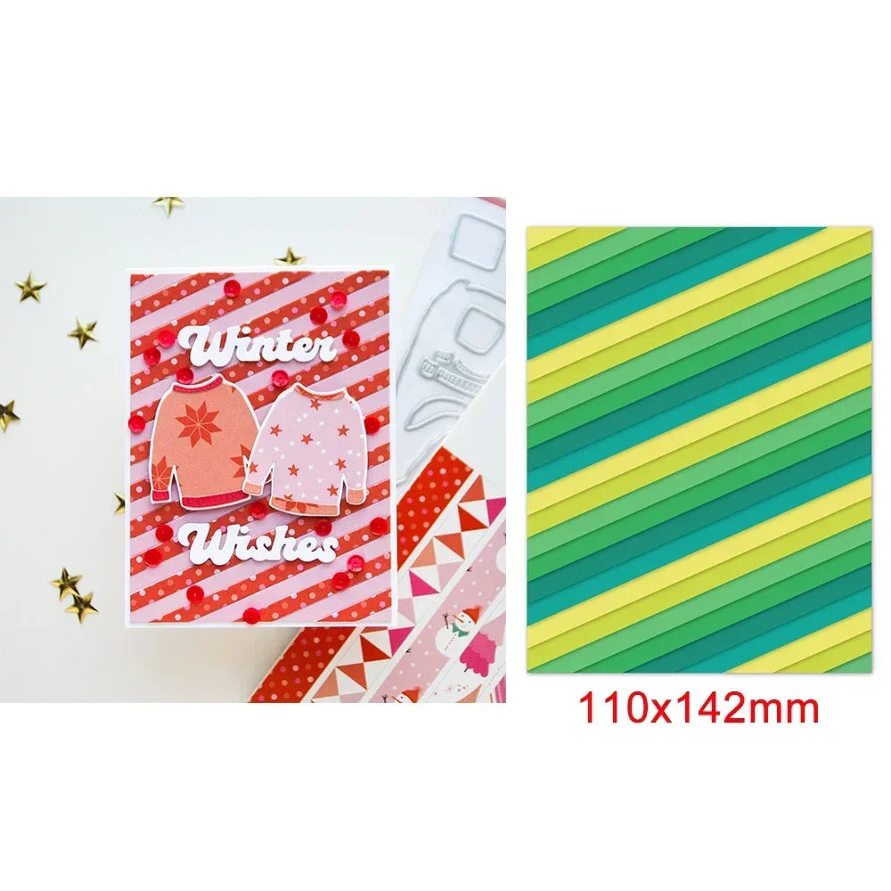 Wavy Sun Bold Curves Metal Cutting Dies Balloon Arched Stacked Pocket Book Frame Die Cut Set for DIY Scrapbooking Crafts