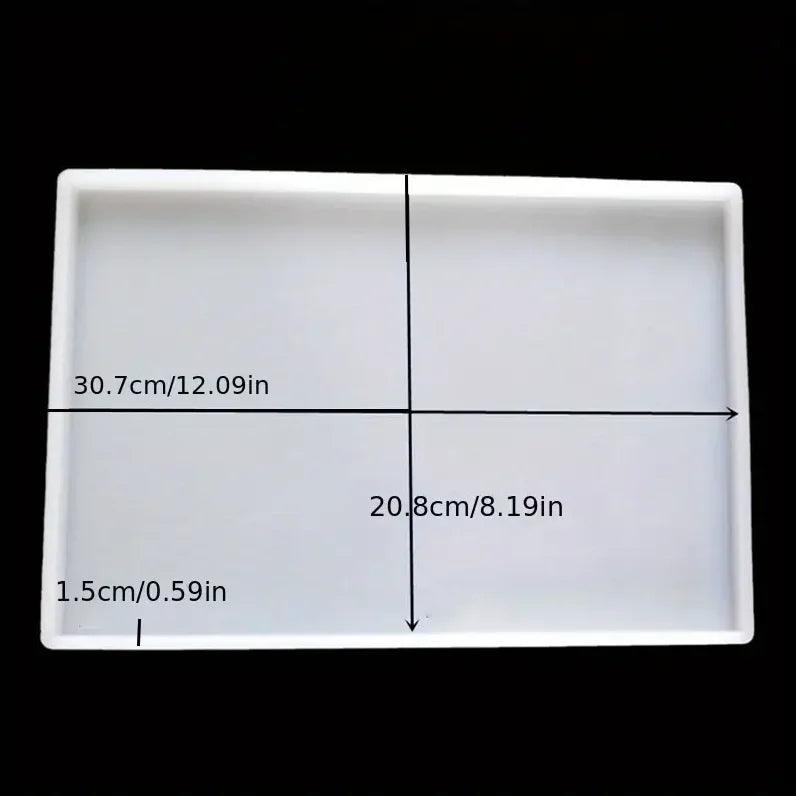 1pc Thicken Large Size Rectangular Square Mold Epoxy Resin Casting Molds For DIY Making Tray