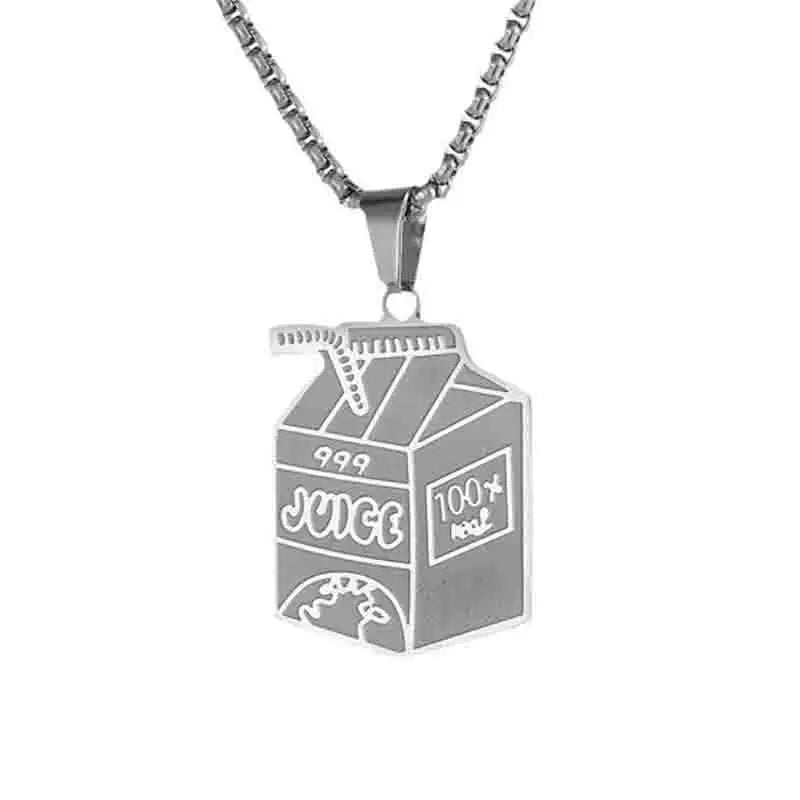 JUICE Wrld Pendant Necklace High quality stainless steel 999 Letters Singer Rapper Name Chain Necklace Fans Memorial Jewelry Gif