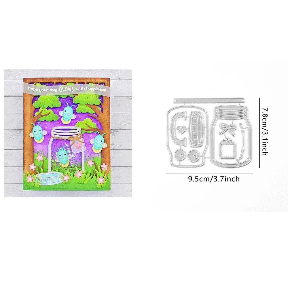Stitched Root Veggies Metal Cutting Dies Butterfly Embossing Diecut for DIY Card Making Scrapbooking Crafting Supplies