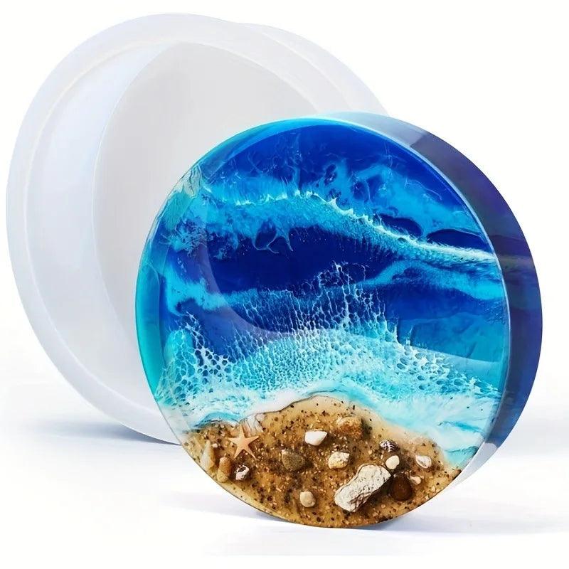 Large Resin Molds, Upgraded Round Silicone Molds For Resin Casting, Deep Circle Epoxy Resin Molds For Home Wall Decoration