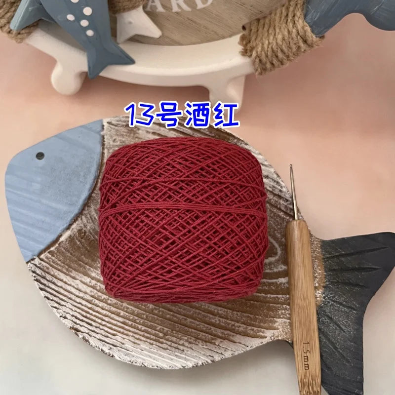 100g 100% Cotton Crocheting Lace Yarn for Hand Knitting and Amigurumi Projects