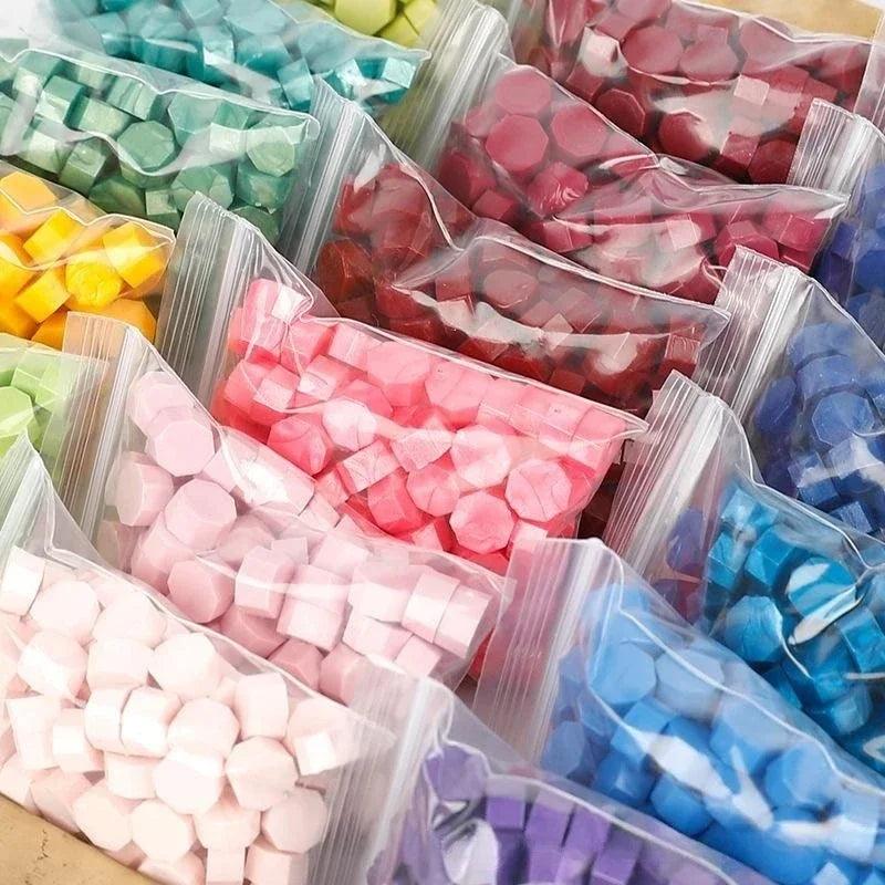 100Pc Retro Sealing Wax Seal Stamp Wax Beads Scrapbook Material Wedding Birthday Party Invitation stamp DIY stamp decoration - Winord