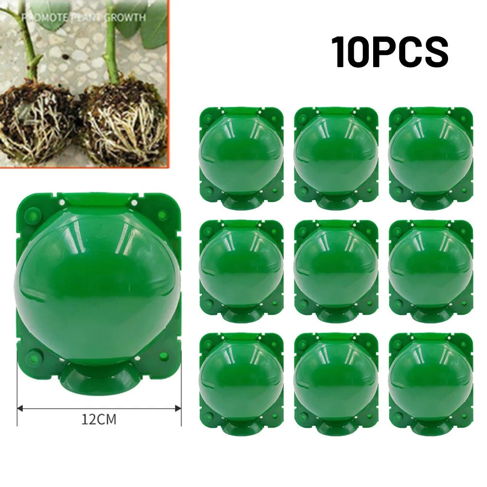 10Pcs Plant Rooting Equipment High Pressure Propagation Ball Garden Graft Box Plant Hydroponics Propagation Box