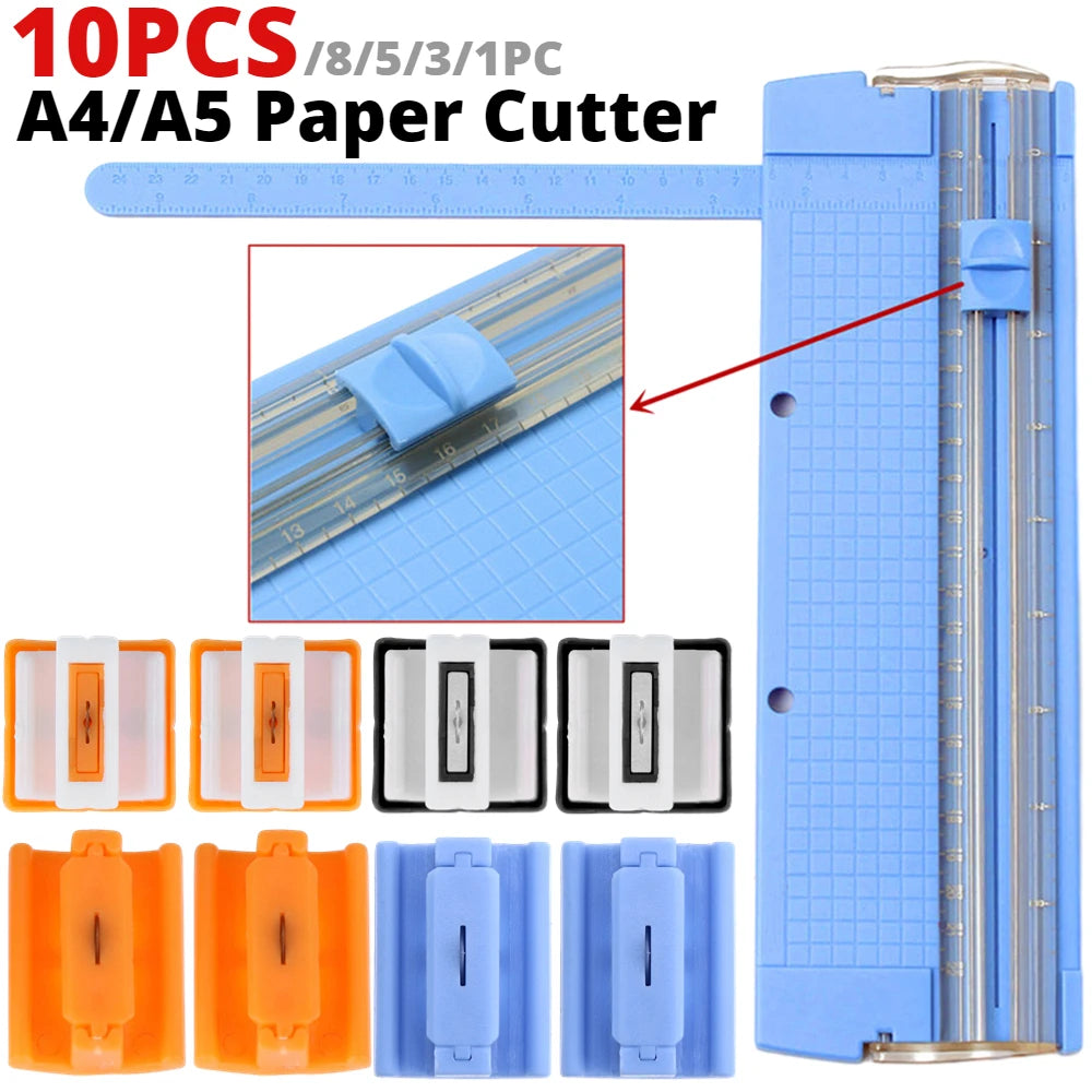 1-10pcs Paper Cutter Trimmer A4/A5 Paper Cutting Guillotine Replacement Blade Die Cutter Machine for Craft Household Supplies