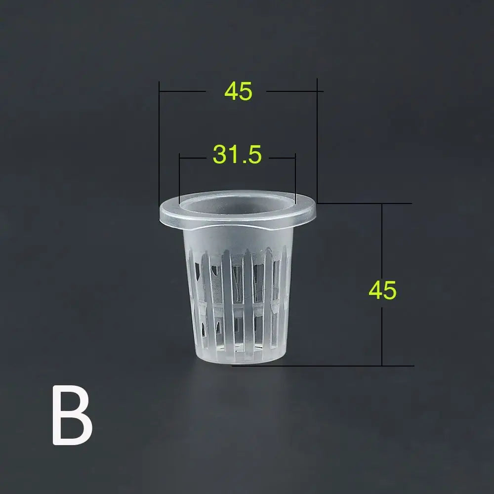 50Pcs Hydroponic Colonization Mesh Pot Net Cup Basket Hydroponic Aeroponic Planting Grow Clone Nursery Plant Soilless