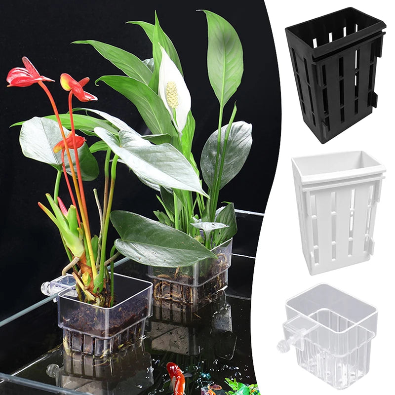 Fish Tank Hydroponic Planting Basket Reusable Aquascapes Decoration for Houseplants