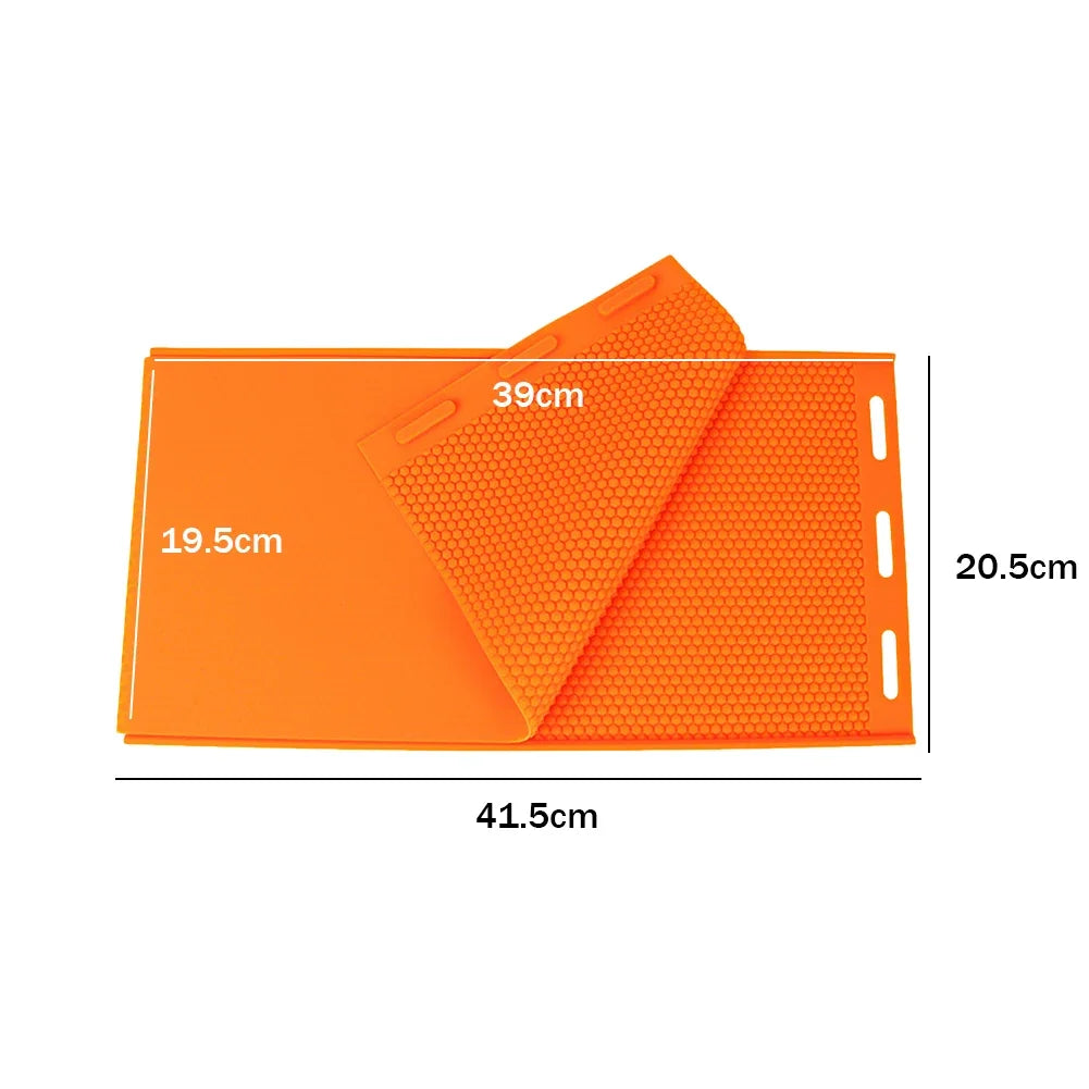 4/2pcs Beeswax Press Sheet Mould Flexible Beeswax Embosser Machine Mold Silicone Harmless Handmade Durable Beekeeper Accessories
