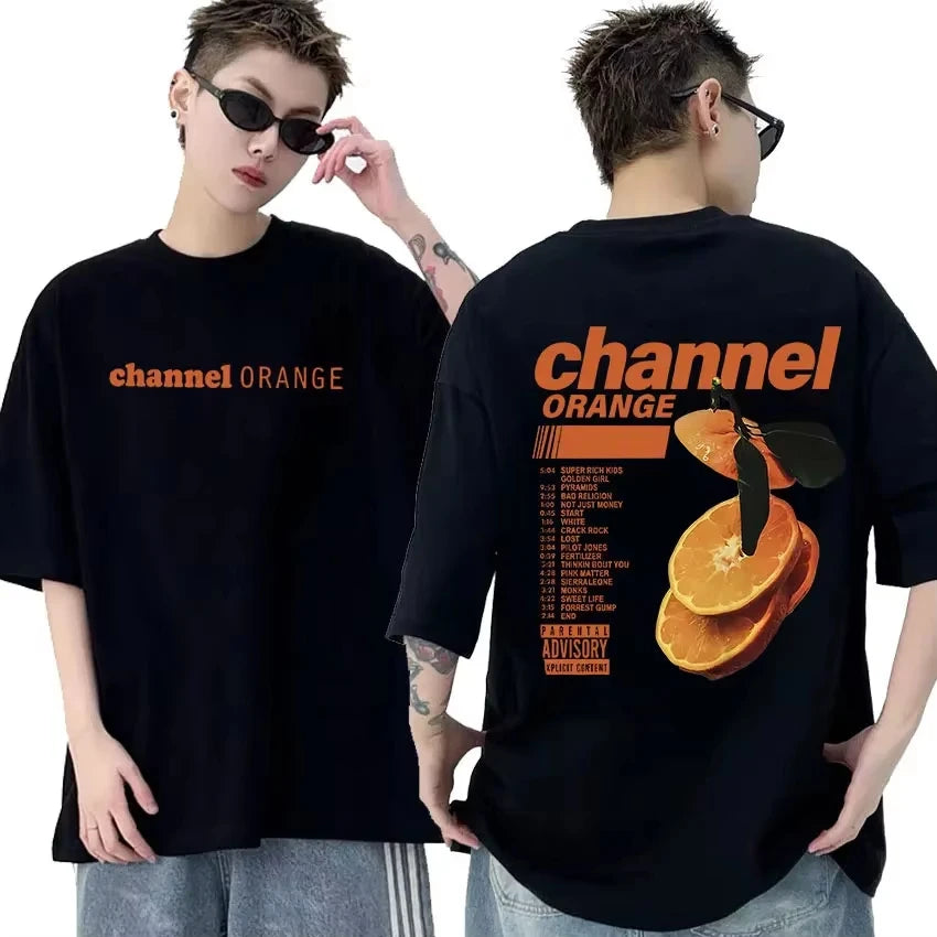 Rapper Frank Retro Graphic T Shirt Men's Hip Hop Ocean Album Oversized Cotton T-Shirt Unisex Y2K Blond Fashion