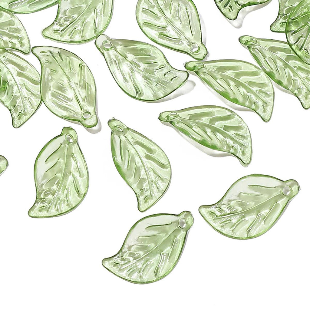 10/50Pcs Acrylic Mini Tree Leaf Beads Unique Loose Beads Handmade DIY Making Jewelry Earrings Necklace Accessories Materials