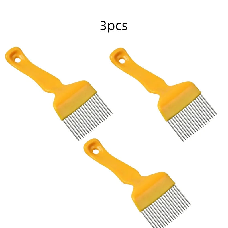 Beekeeping Tools 18 Pin Bee honey Forks Straight Needles Uncapping Forks handle Stainless Steel Honey Sparse Rake Shovel Comb