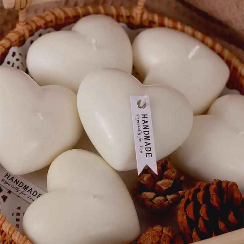 3D Heart Shape Candle Silicone Mold Cloud Love Aromatherapy DIY Resin Plaster Making Cake Candy Soap Baking Tool Craft Gifts