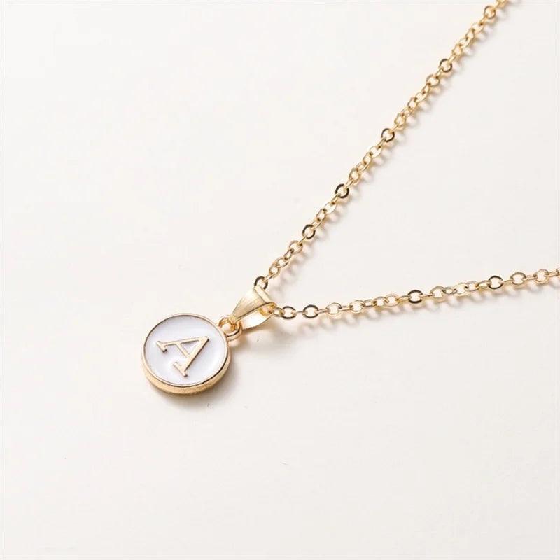 New Fashion Personalized 26 Initials Charm Necklace For Women Men Premium Design Name Necklace Ladies Jewelry Gift