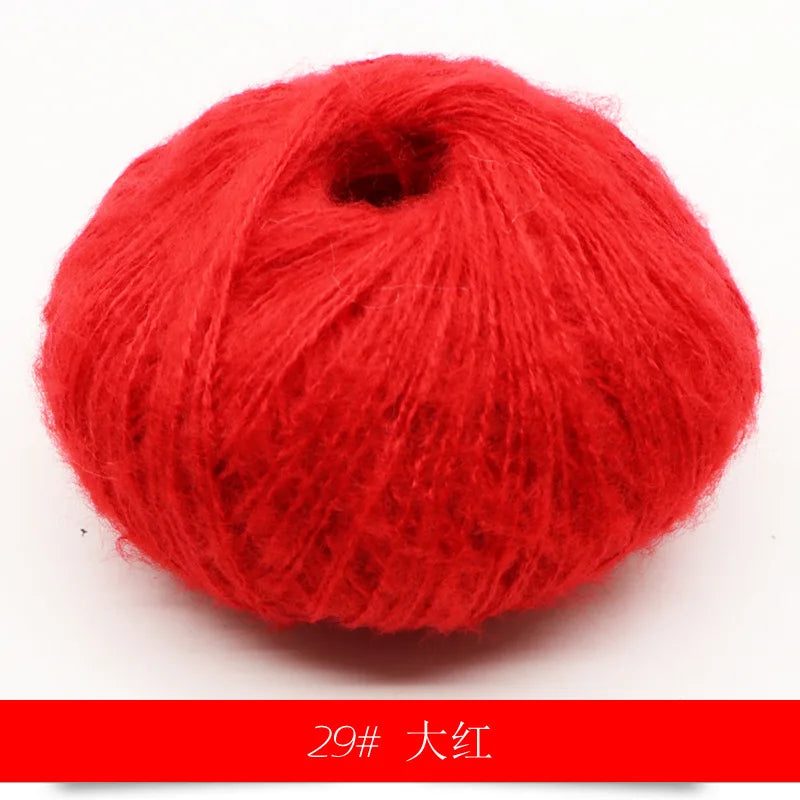 Mohair Yarn 25g Soft Knit Wool For Scarves And Sweaters