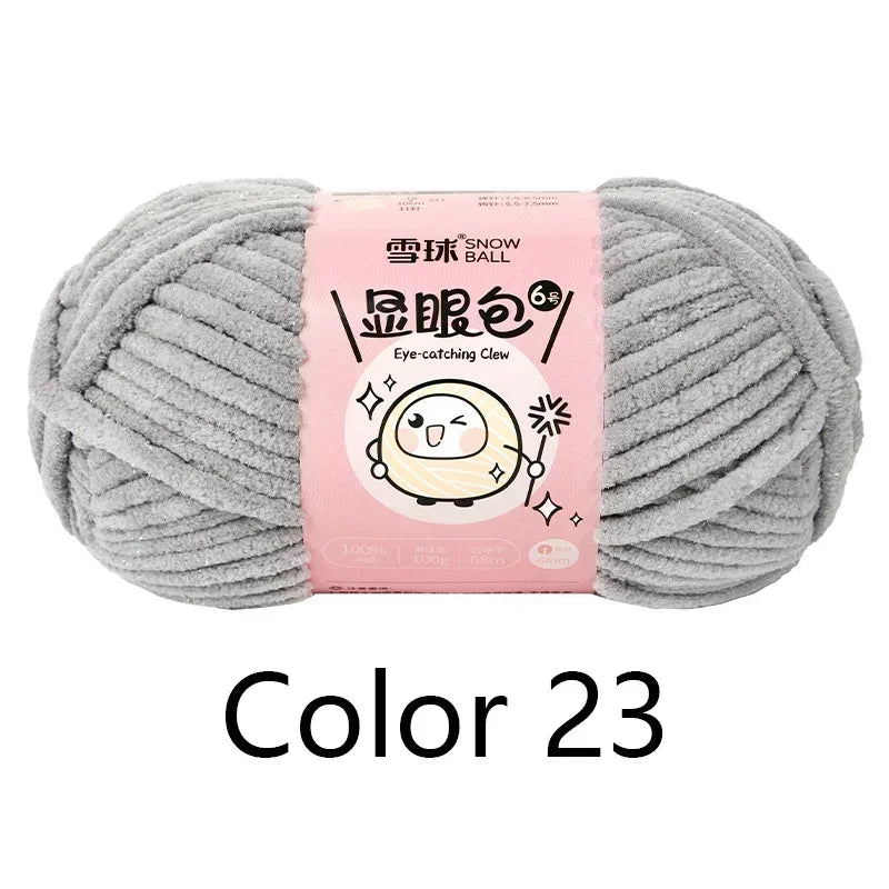Super Thick Polyester Yarn 100g For Knitting Scarf DIY Craft