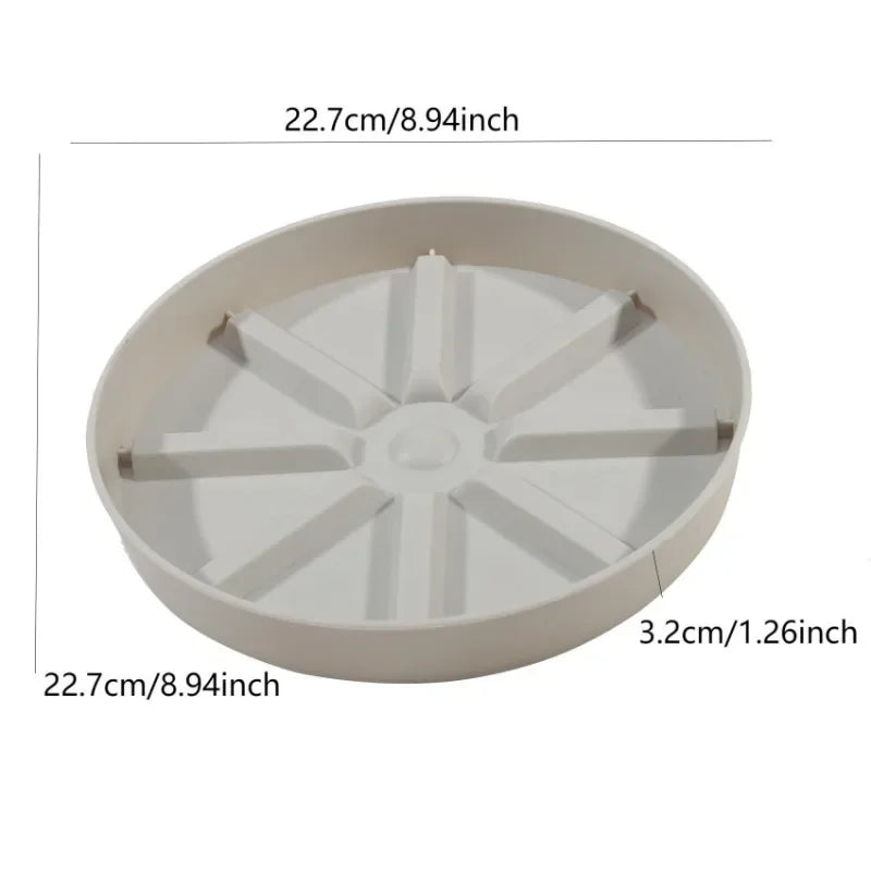 Durable Plastic Plant Saucer Round Drip Plant Trays Flower Pot Indoor Outdoor Home Garden Supplies