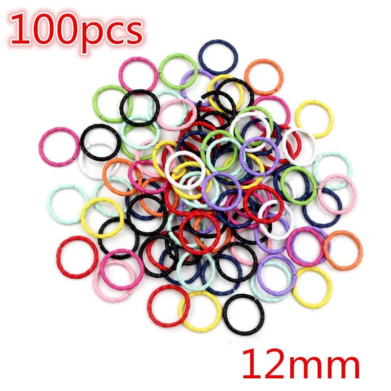 Colorful Mixed Alloy Split Jump Rings Lobster Clasp Eyelets Screw Pins Keychain DIY Jewelry Making Accessories Supplies