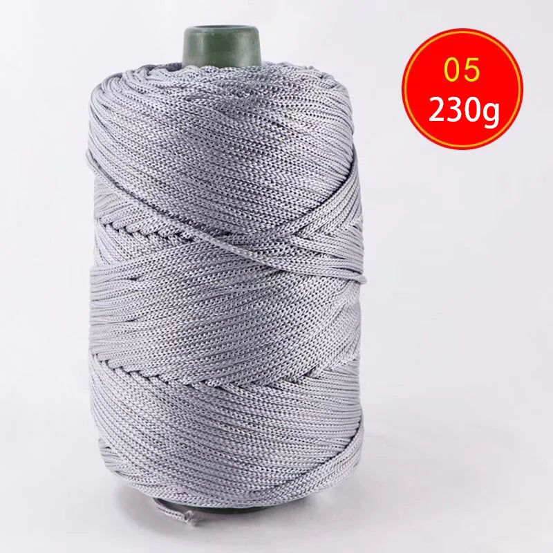 Lightweight Ice Silk Thread 225g Handcrafted Yarn for Summer Hats Storage Baskets and Seat Cushions