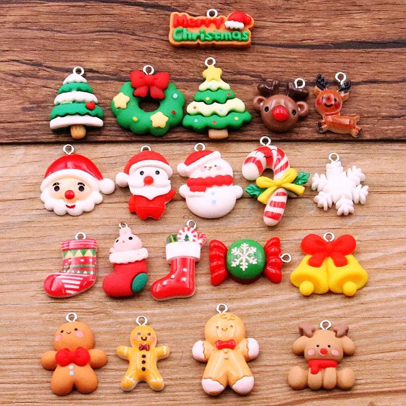 10Pcs 37 Styles Mix Fruit Animals Popsicle Candy Resin Earring Charms Diy Findings Keychain Bracelets Pendant For Jewelry Making