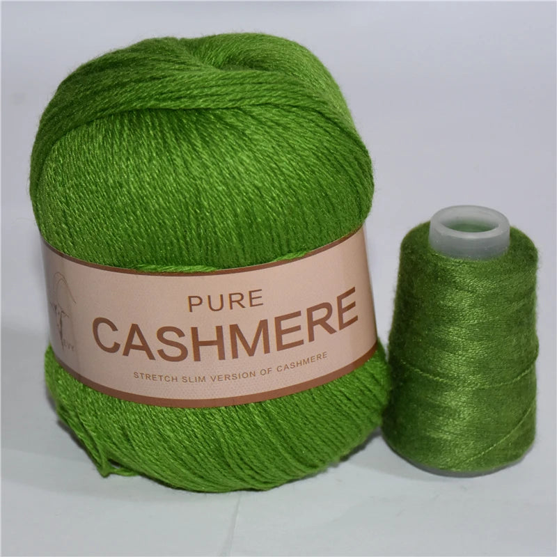 Pure Mongolian Cashmere Yarn for Crocheting 3-Ply Worsted Warm Soft Weaving Fuzzy Knitting Thread Pack of 5